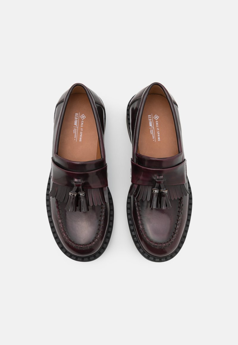 Call Spring DUSKK Mocasines - bordo/rojo oscuro - Zalando.es