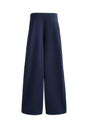 WITH SIDE PLEAT AND BRUSHED - Trainingsbroek - metallic blue