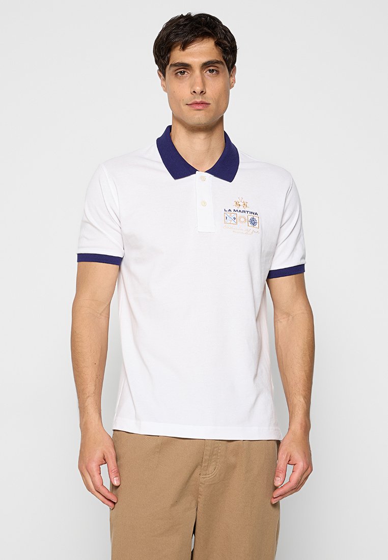 LA MARTINA Poloshirt wit