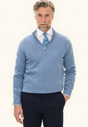PAUL HALF ZIP - Strickpullover - cob blue