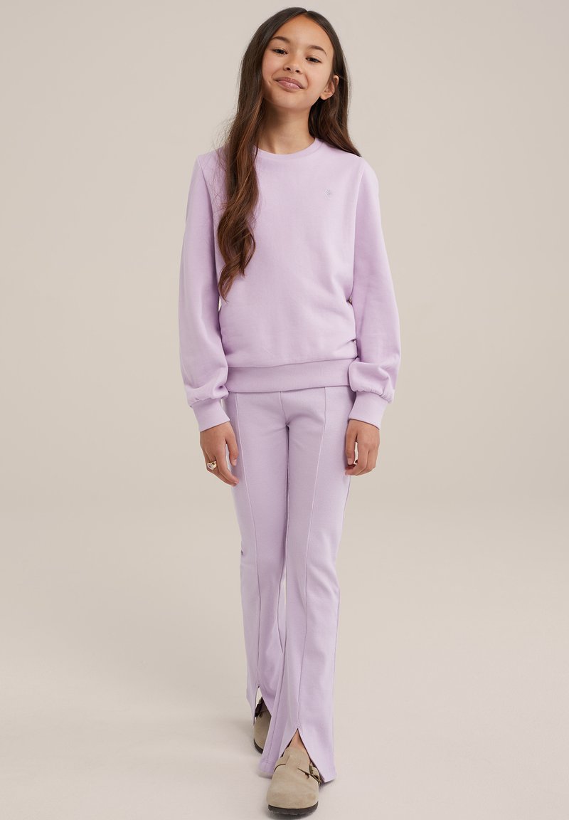 WE Fashion Auduma bikses - violet