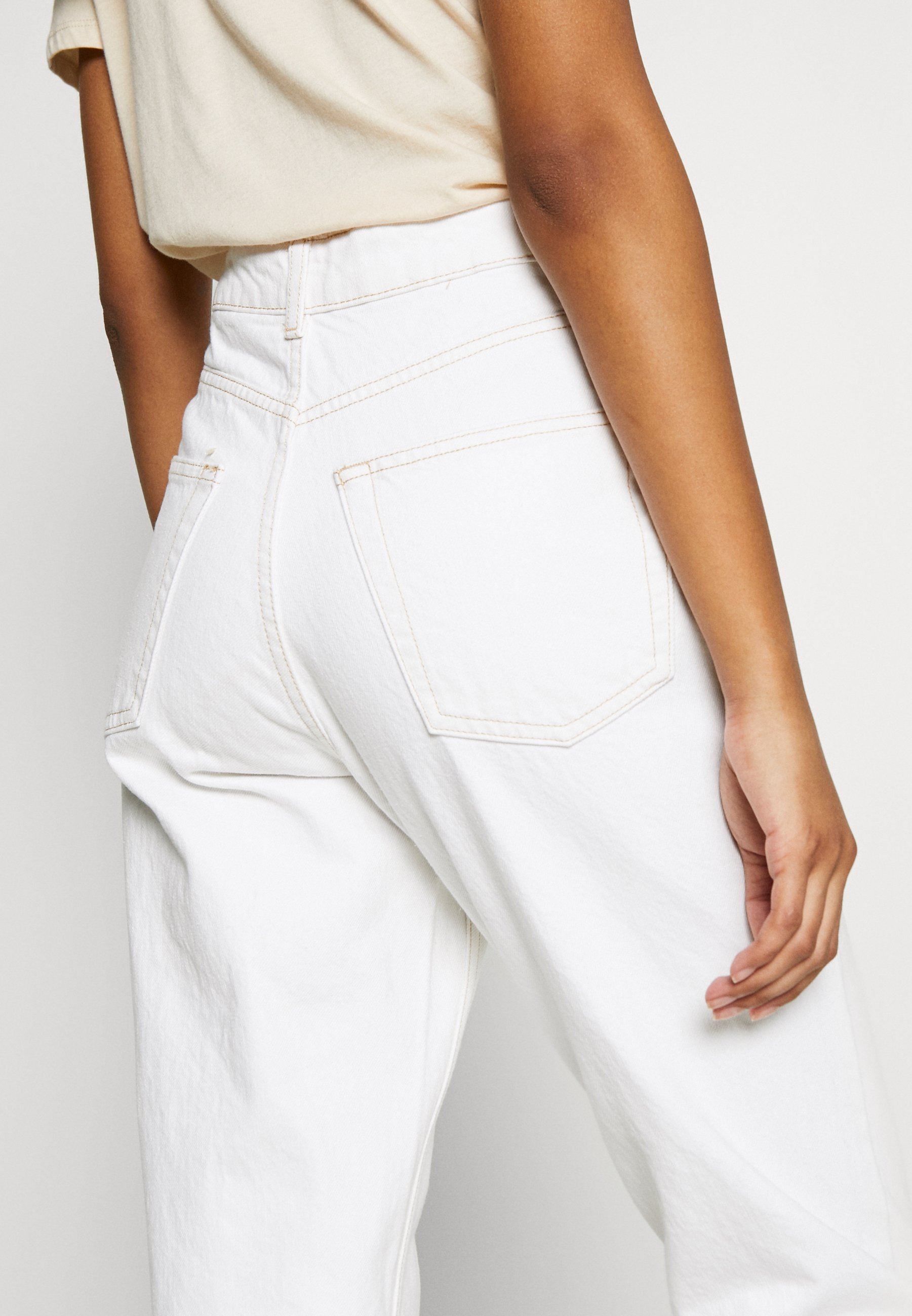 topshop off white mom jeans