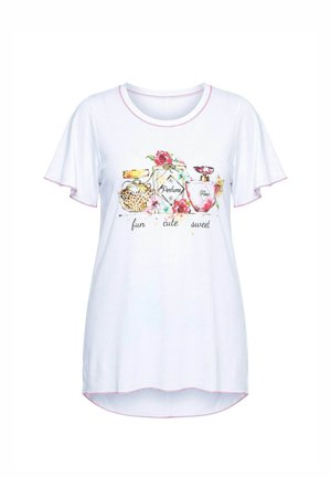 MIAMODA, PERFUME GRAPHIC TEE - T-shirts print - snow white