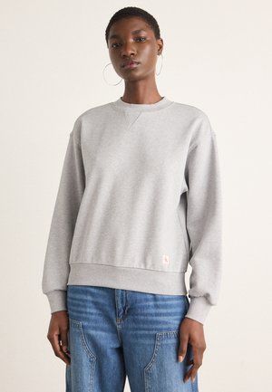 BADGE LOGO CREW - Mikina - heroic grey heather