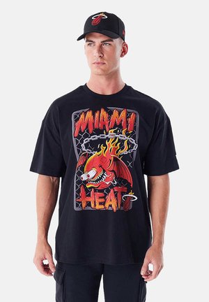 LIFESTYLE  NBA MIAMI HEAT GRAPHIC - Print T-shirt - schwarz