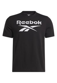 Reebok Triko s potiskem - black