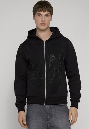 2Y Premium VOID HOODIE SLIM FIT ZIP HOODIE - Sweatjakke - black