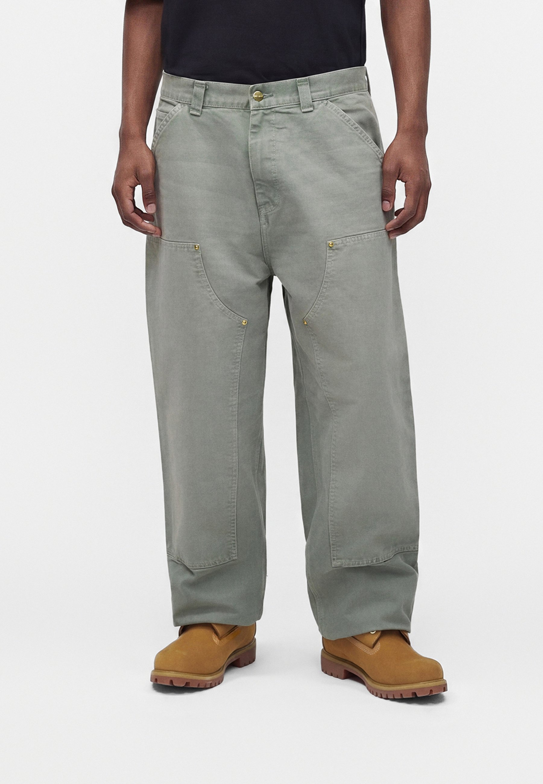 Carhartt WIP DOUBLE KNEE PANT - Carpenter Jeans - shady green