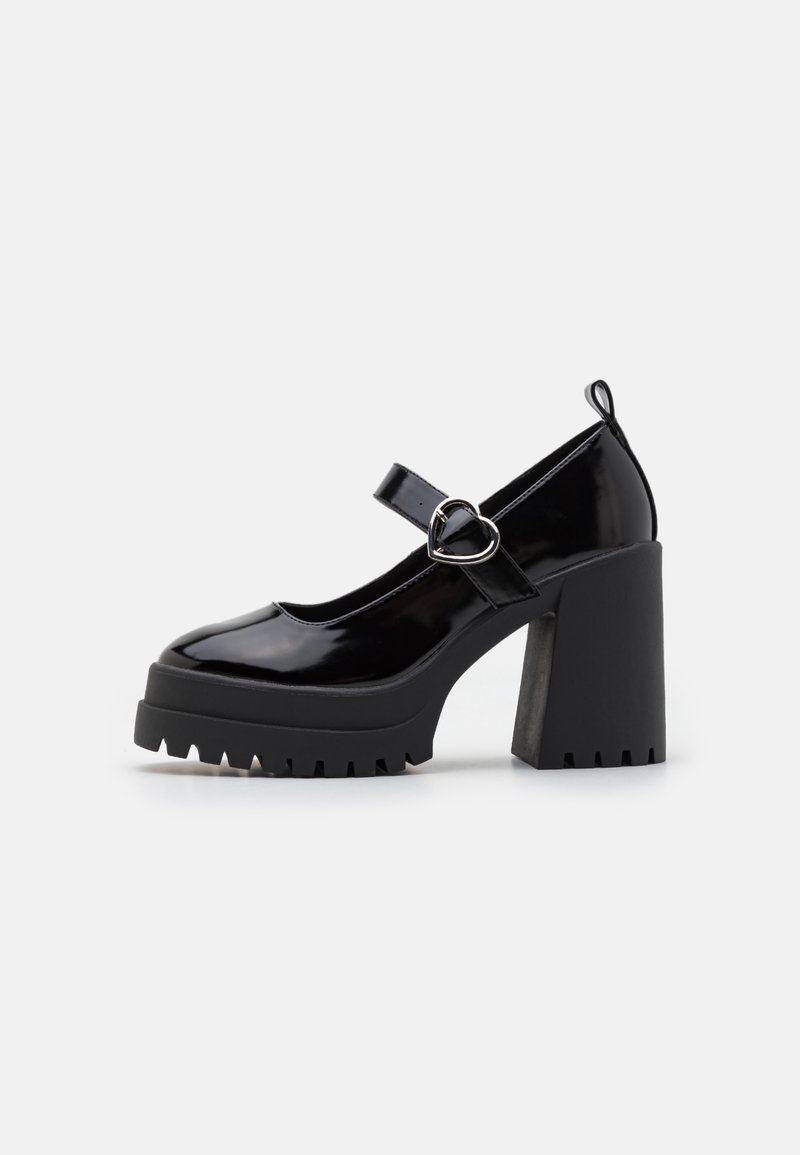 Even&Odd Wide Fit Lodičky na vysokém podpatku - black