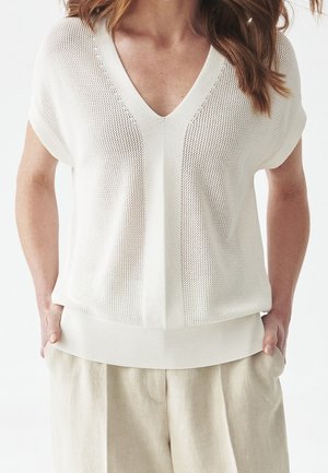 T-shirt con stampa - off-white