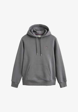 GANT, REG SHIELD HOODIE - Sweat à capuche - grau mid grey