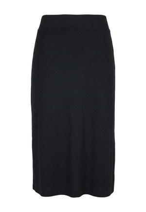 Angel of Style, JERSEY SKIRT, A-LINE, ELASTICATED WAISTBAND - Bleistiftrock - black
