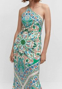 Mango Maxi šaty - turquoise