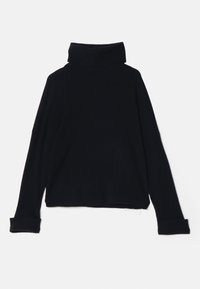 KNITID CASHMERE RIBBED ROLL NECK - Πουλόβερ - jet black