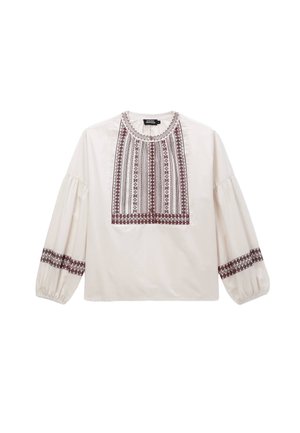 MANCHES LONGUES BRODÉE - Blouse - enduit