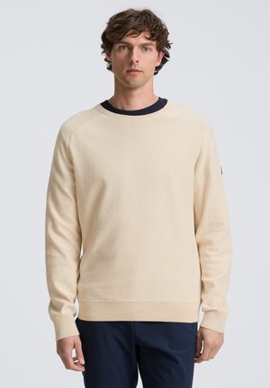 TOM TAILOR Maglione - light cashew tonal finestripe