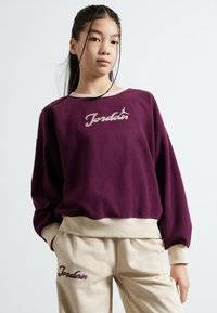 Jordan ENCHANTMENT COZY CREW - Flīsa džemperis - bordeaux