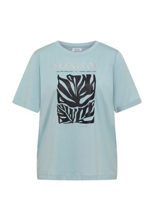 Cecil, T-SHIRT MIT RUNDHALS UND FRONTPRINT - Print T-shirt - crystal mint