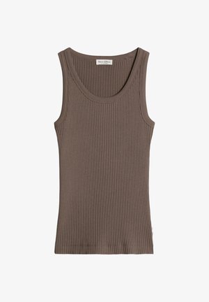 Marc O'Polo, MARC O'POLO RIPP-TANKTOP SLIM AUS BIO-BAUMWOLL-MODAL-STRETCH-JERSEY - Top - stone taupe