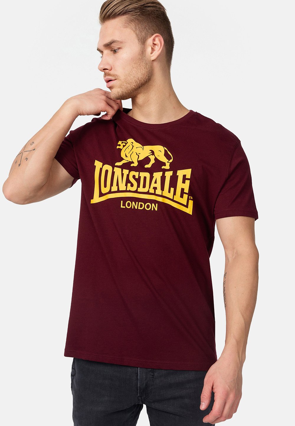 T-shirt STHUGE Oversize Vintage Con Stampa LONDON | Mezze Maniche, Taglie Forti Fino A 8XL | Maglia Uomo Comoda E Larga