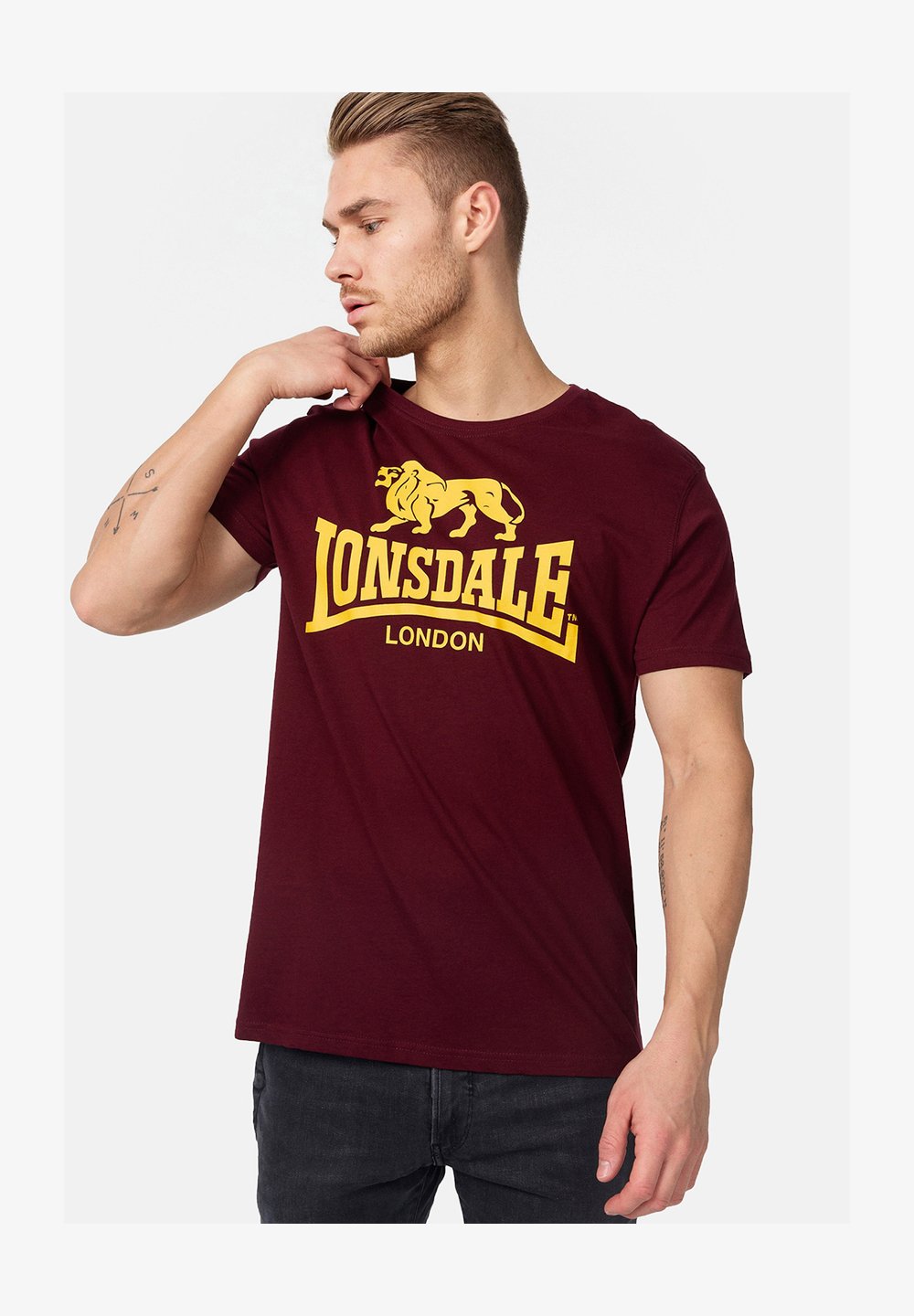 T-shirt STHUGE Oversize Vintage Con Stampa LONDON | Mezze Maniche, Taglie Forti Fino A 8XL | Maglia Uomo Comoda E Larga