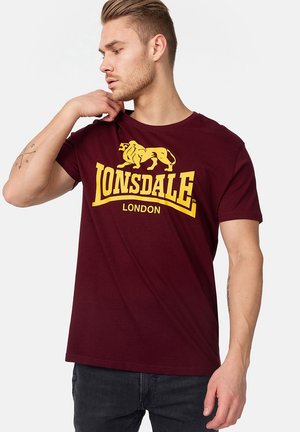 NORMALE PASSFORM LOGO - Print T-shirt - vintage oxblood