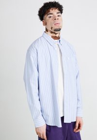 Carhartt WIP DOWLEN SHIRT - Shirt - dowlen stripe/ bleach / white