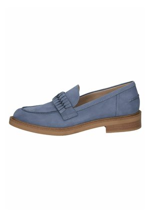 Pantofi slip-on - jeans nubuc