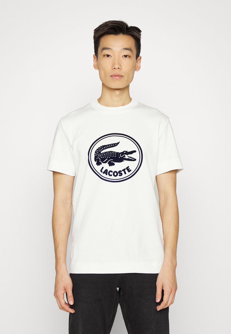 Lacoste T-shirt estampada - farine