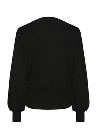 YAS YASASSI WRAP CARDIGAN - Cardigan - black