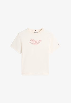 Tommy Hilfiger, LOGO INTERLOCK KNIT T-SHIRT - Μπλουζάκι με στάμπα - calico