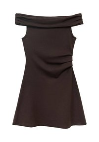 BUSTIER COURTE - Robe en jersey - brown