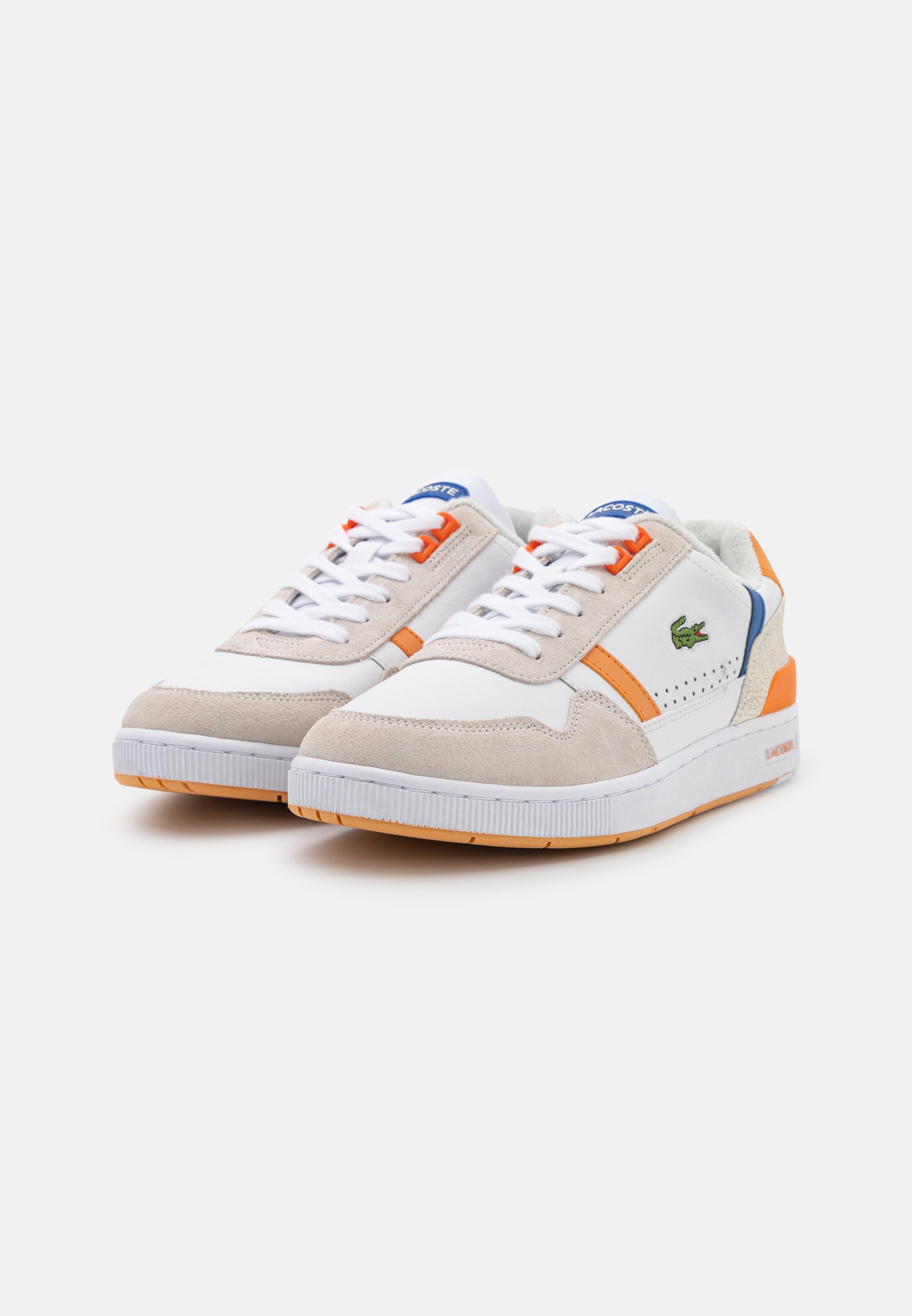 Lacoste Trainers - white/orange/white 