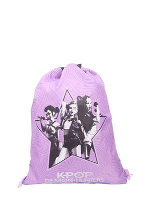 NETFLIX, TURNBEUTEL KINDER MÄDCHEN KPOP DEMON HUNTERS HUNTRIX SPORTBEUTEL FLIEDER - Drawstring sports bag - flieder