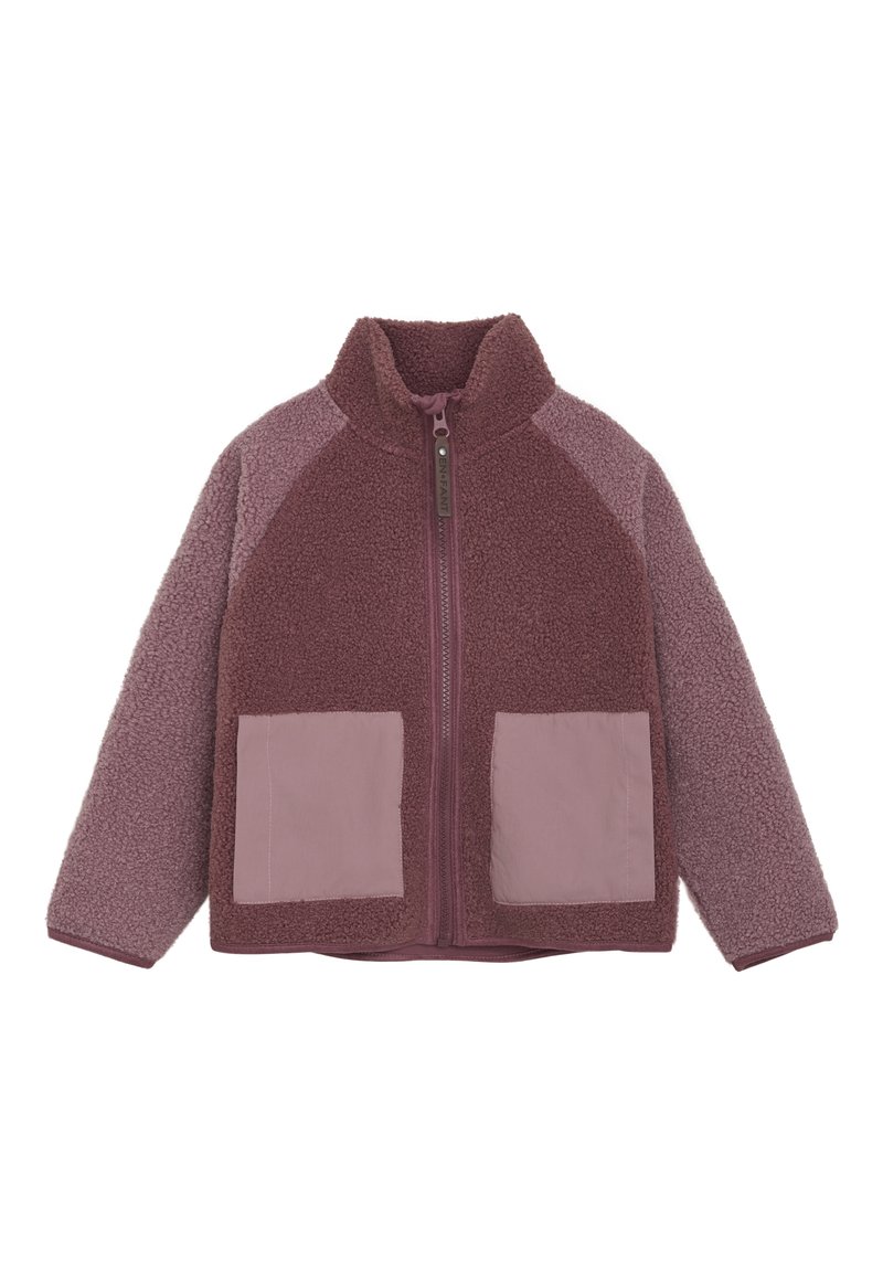 EN FANT TEDDY - Fleecejacka - roan rouge