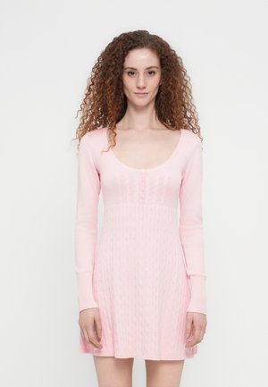 TWIST SWEATER MINI DRESS - Kampsunkleit - pink