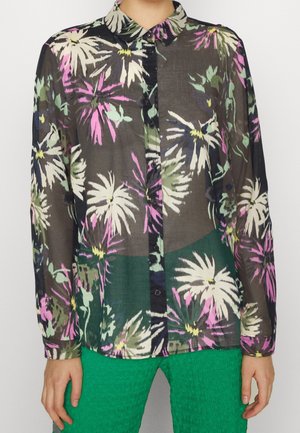 Button-down blouse - black