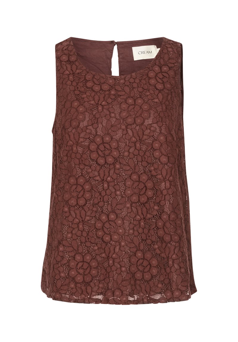 Cream Top bordeauxrood