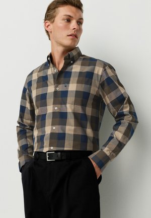 Next EASY IRON BUTTON DOWN OXFORD - Košeľa - navy neutral check