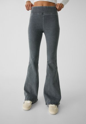 Flared Jeans - grey denim