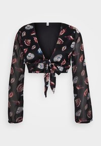 ONLASTA LIFE TIE - Bluză - black