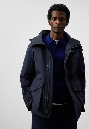 PADDED WITH HOOD - Parka - navy blue