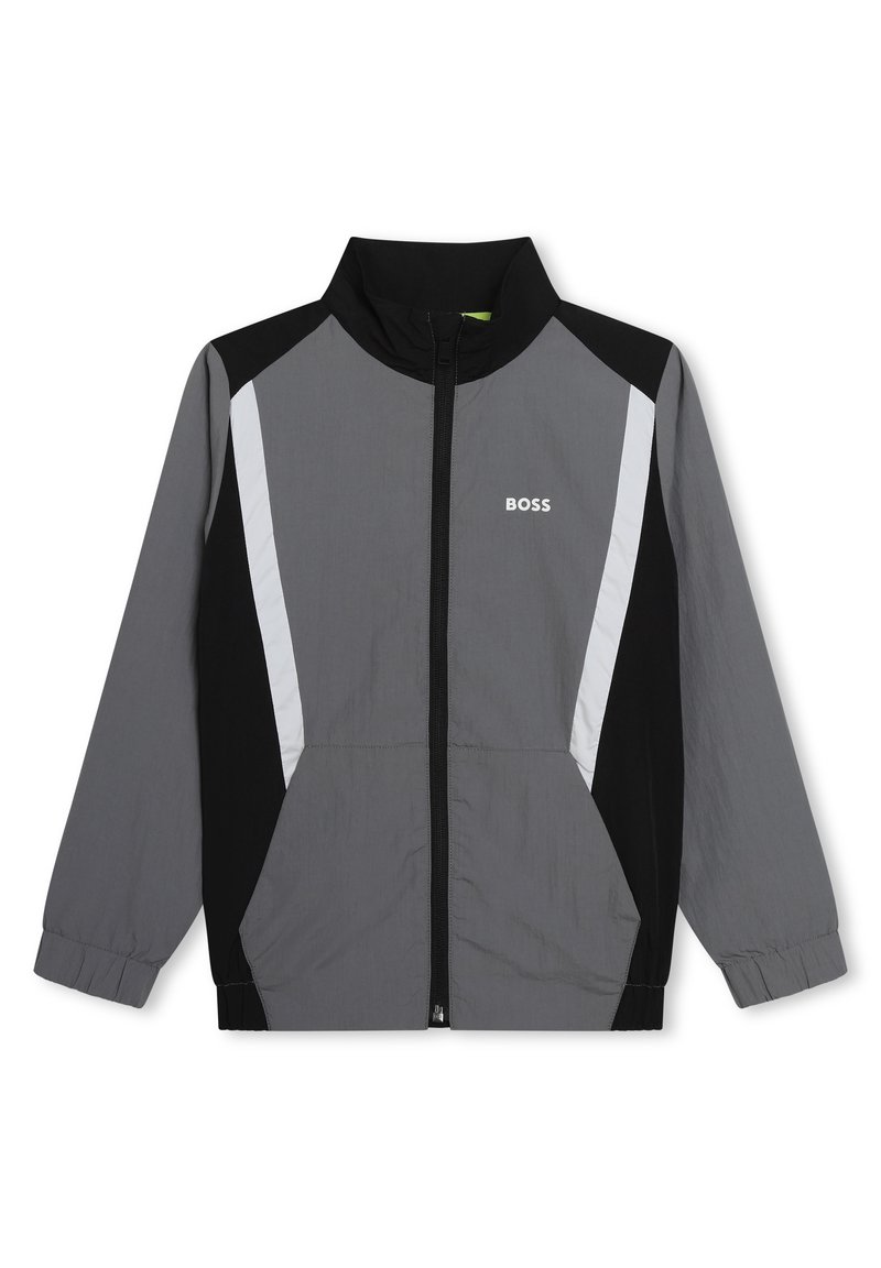 BOSS Kidswear Sweater met rits grijs BOSS Kidswear Sweater met rits grijs