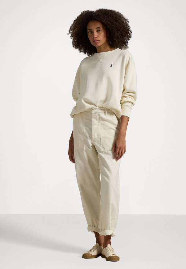 FLEECE CREWNECK PULLOVER - Sweatshirt - clubhouse cream4