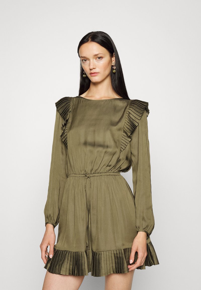 The Kooples ROBE COURTE MANCHES LONGUES AVEC VOLANTS Freizeitkleid