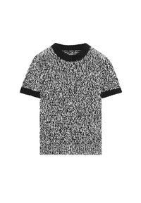 Massimo Dutti SHORT SLEEVE WITH CREW NECK - Svetr - black