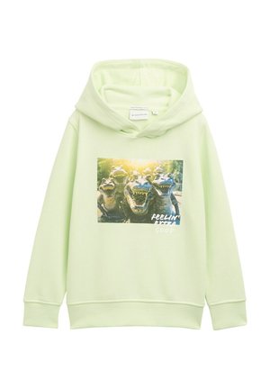 MIT PRINT - Sweat à capuche - lime cream green