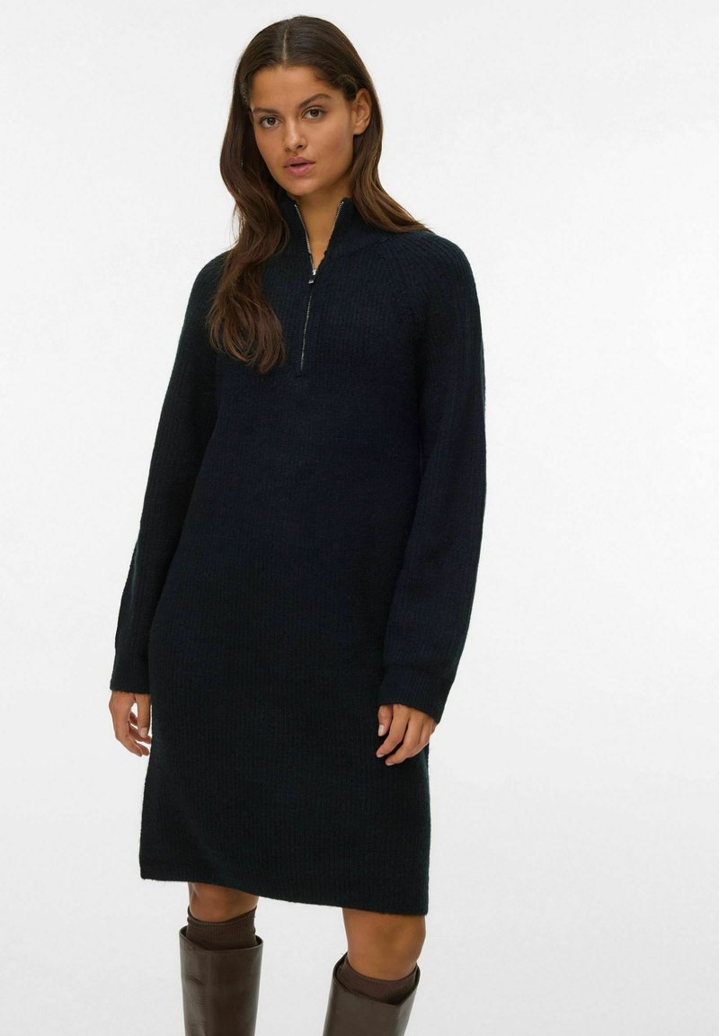 Vero Moda VMLEFILE MIDI - Haljina s naramenicama - black