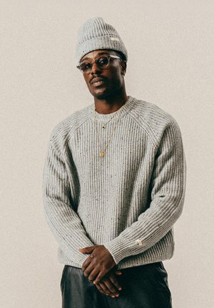 COZY - Strickpullover - mid grey heather