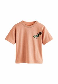 Next SHORT SLEEVE - Triko s potiskem - rust brown